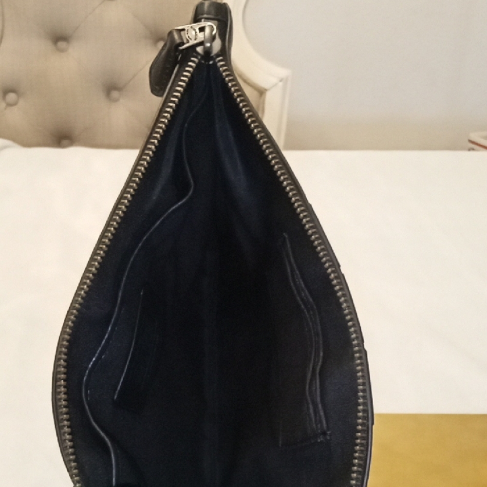 Elegant Black and Blue Men's Bag LARGE EUC - Picture 8 of 8